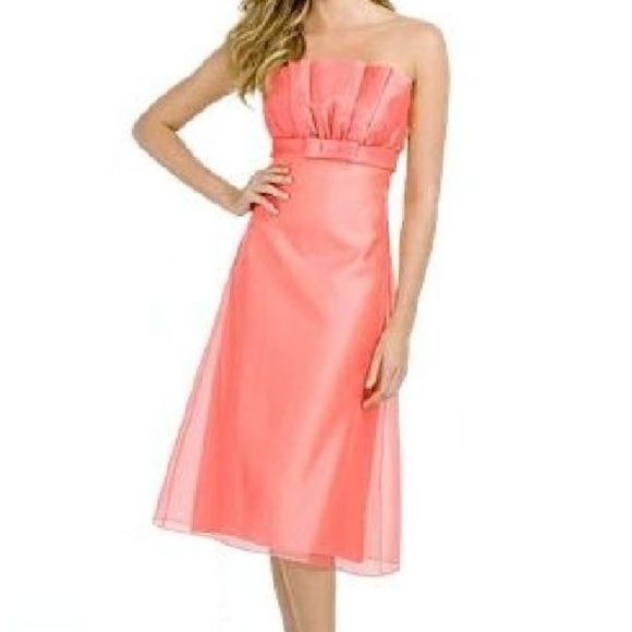 AFTER SIX Tea-length Strapless Dress sz 8 NEW NWT - Picture 8 of 9
